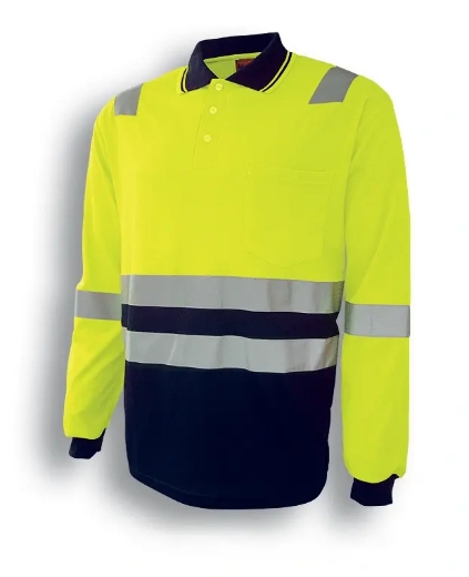 Picture of Bocini, Hi-Vis Back Polo With Tape L/S